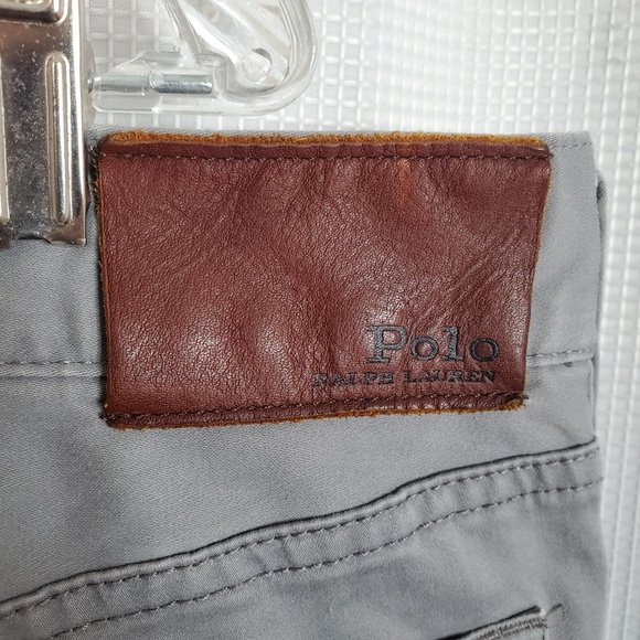 Polo Ralph Lauren Size 38/30 Pants Chinos Stretch Straight Leg Cotton Blend Gray - Picture 15 of 16